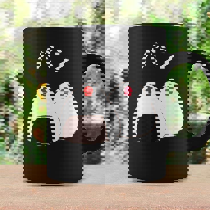 【パン】おにぎり オニギリ ごはん お米 文鳥 桜文鳥 サクラブンチョウ 白文鳥 おもしろ 文鳥 文鳥好き コーヒーマグ ギフトのアイデア