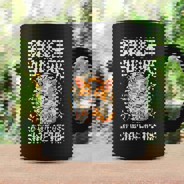 あなたの犬をブラッシングして、私はそれらを剃る必要はありません コーヒーマグ ギフトのアイデア