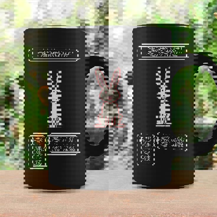 うさぎがあらわれた！ ウサギ好き ゲーム好き ウサギ飼い ウサギママ ウサギパパ Rpg ゲーマー 兎 うさぎ ウサギ コーヒーマグ ギフトのアイデア