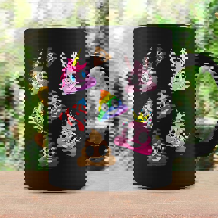 うんこマーク愚かな楽しいワッキーユニコーンバニープリンセスレインボー コーヒーマグ ギフトのアイデア