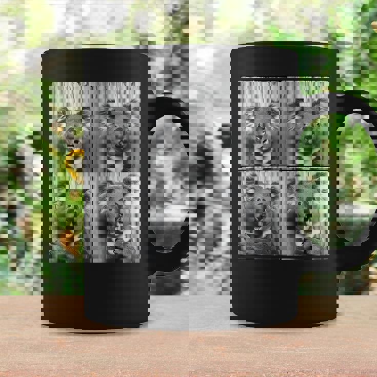 おもしろコアラ顔笑いコアラ動物写真かわいいコアラ コーヒーマグ ギフトのアイデア