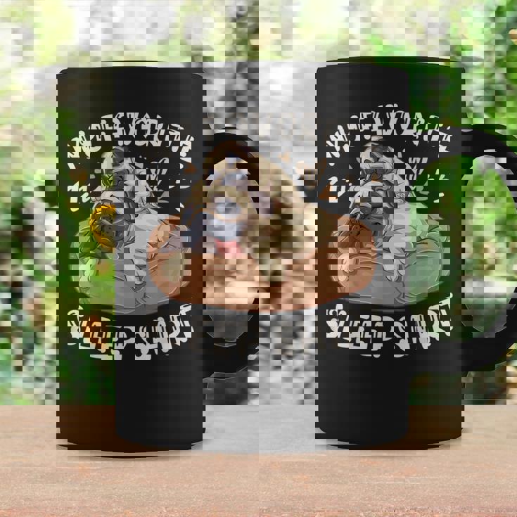 お気に入りのスリープ シャツ、パグ犬と子犬 コーヒーマグ ギフトのアイデア