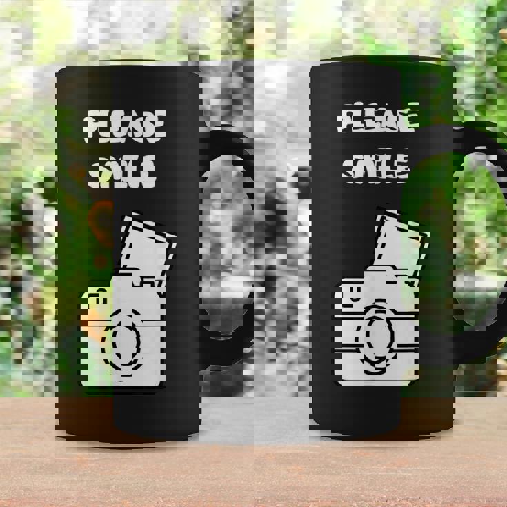 お願い スマイル アート オブ 写真 カメラマン カメラマン コーヒーマグ ギフトのアイデア