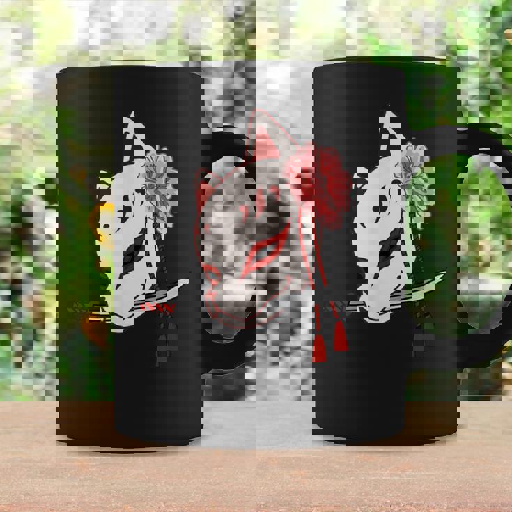 かたな付きキツネマスク コーヒーマグ ギフトのアイデア