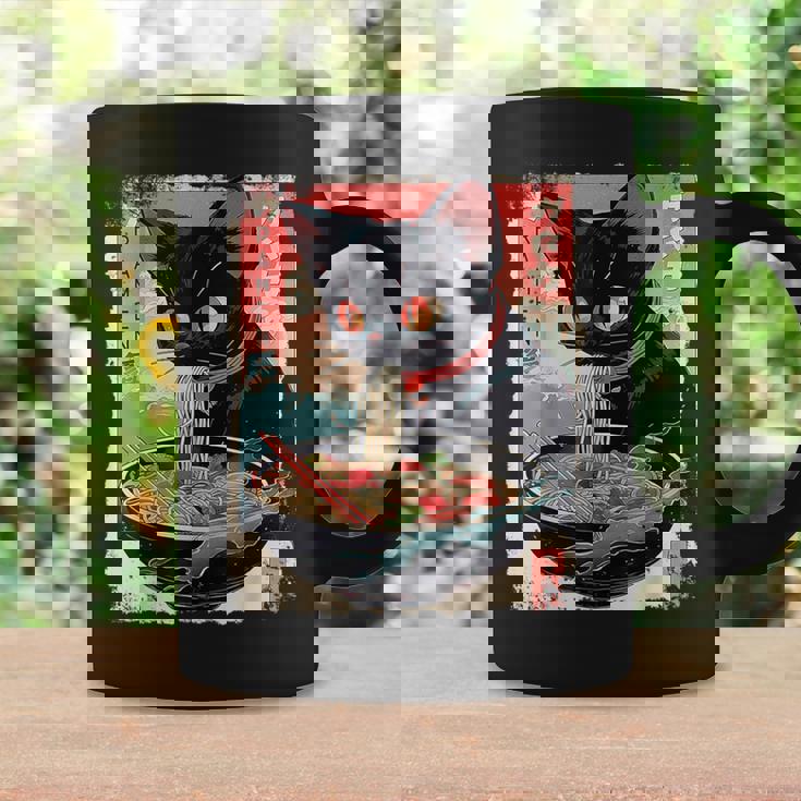 かわいい 黒猫 ラブ ラーメン カワイイ ねこ アニメ 日本語 コーヒーマグ ギフトのアイデア