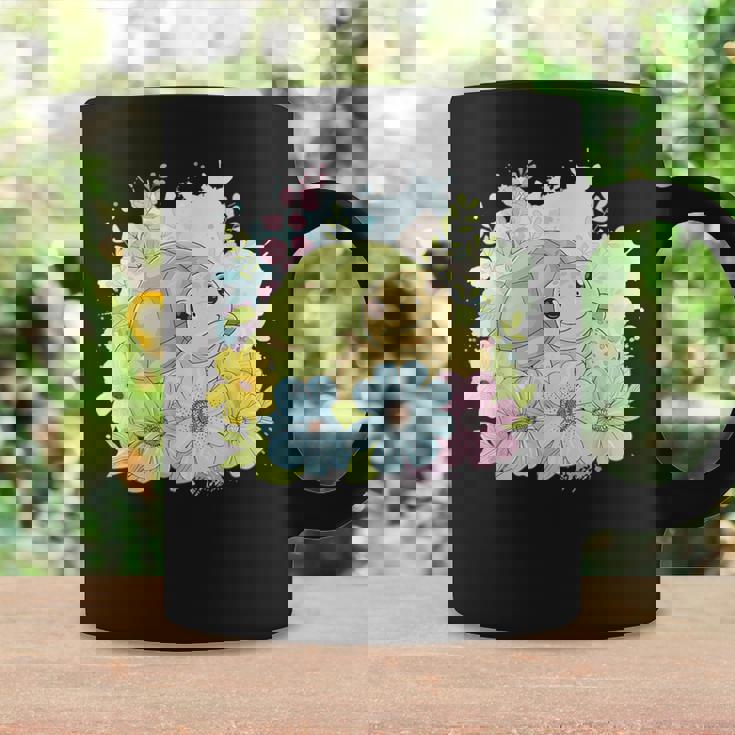 かわいいカメの花 I キッズ 亀 コーヒーマグ ギフトのアイデア