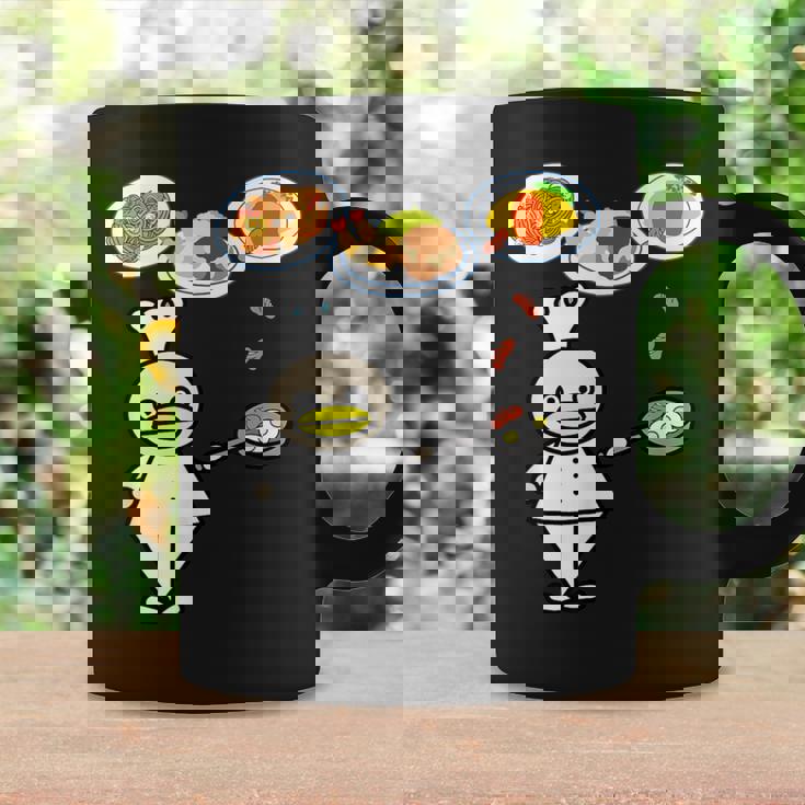 かわいいコックさん 洋食屋さん オムライス ナポリタン ハンバーグ エビフライ ウィンナー フライパン おもしろ コーヒーマグ ギフトのアイデア