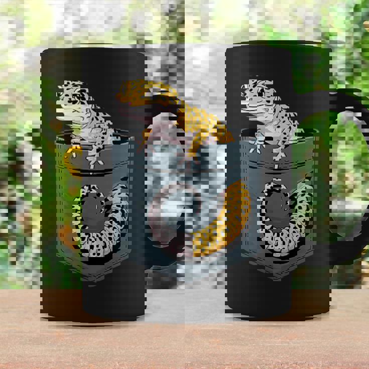 かわいいヒョウゲッコ トカゲ爬虫類 ヒョウ ヤモリのお父さん用 コーヒーマグ ギフトのアイデア