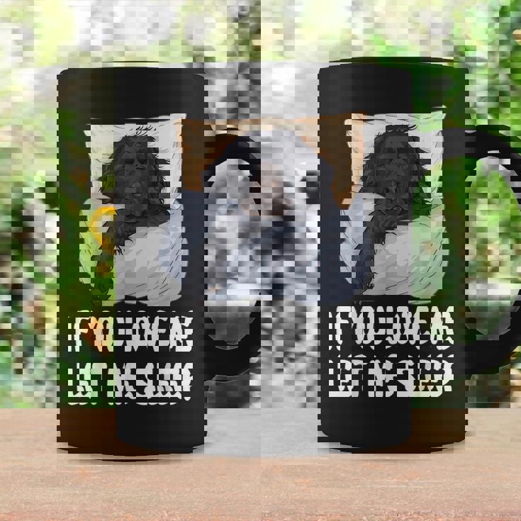 かわいいフラットコートレトリバー If You Love Meleep コーヒーマグ ギフトのアイデア