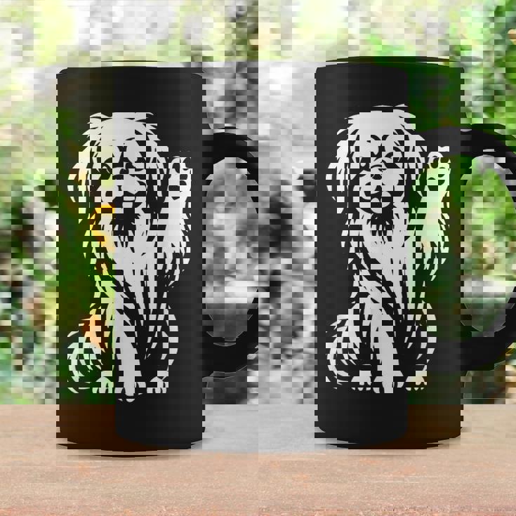 かわいいペキニーズ ハート足犬グラフィック デザイン コーヒーマグ ギフトのアイデア