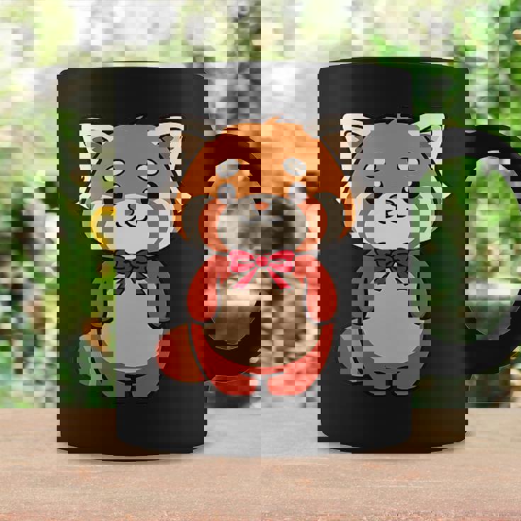 かわいいレッサーパンダ蝶ネクタイ かわいい動物園 日帰り旅行 男の子 女の子 キッズ コーヒーマグ ギフトのアイデア