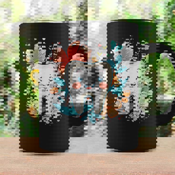 かわいい歯と花iキッズ歯 コーヒーマグ ギフトのアイデア