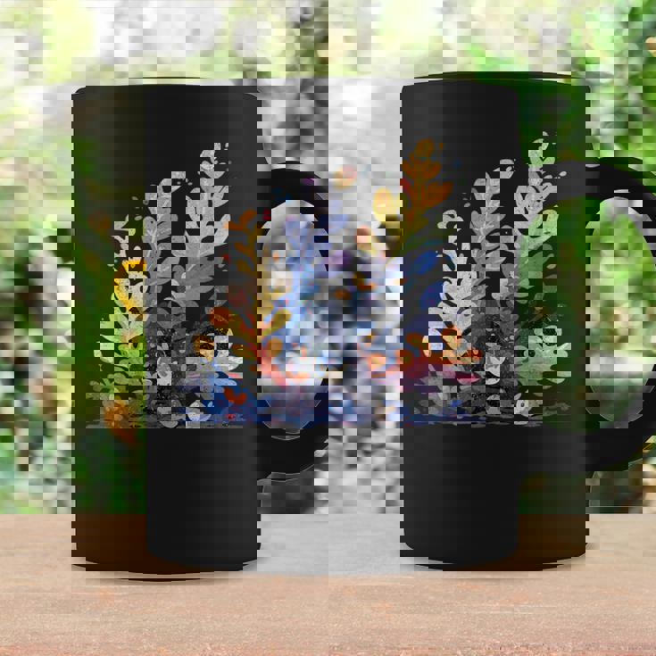 かわいい水彩 ウミウシの昆布の葉 羊 海洋の葉 ナメクジ コーヒーマグ ギフトのアイデア