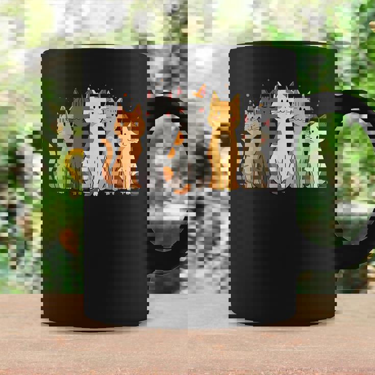 かわいい漫画の猫のイラスト コーヒーマグ ギフトのアイデア