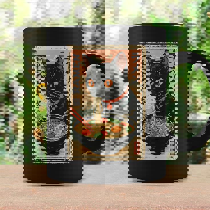 かわいい猫とラーメン麺 日本のアニメ漫画 コーヒーマグ ギフトのアイデア