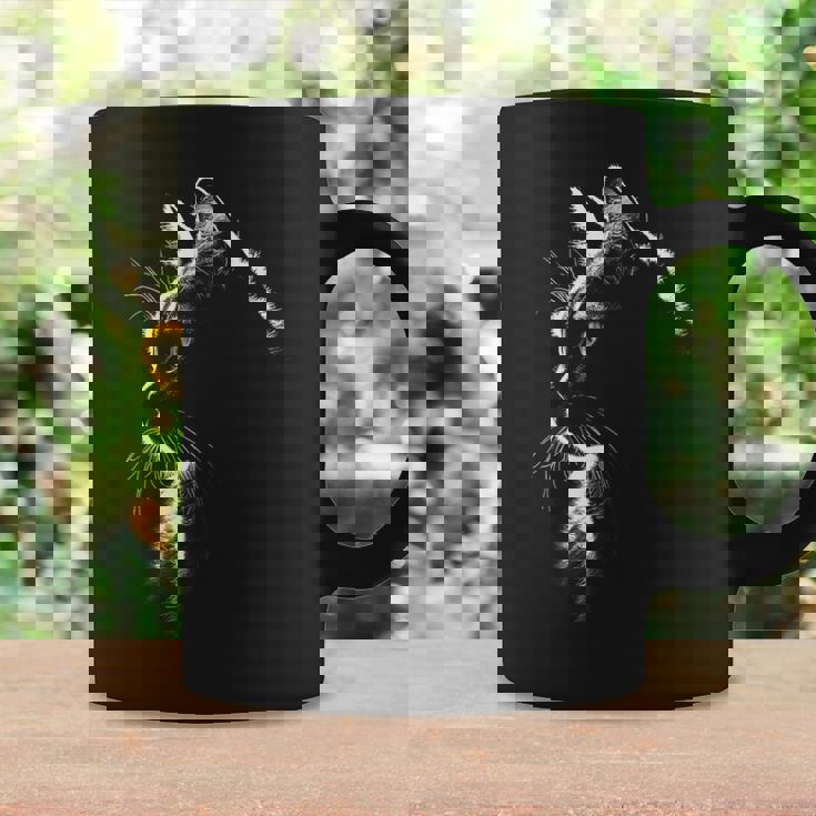 かわいい猫のシルエット 猫の肉球 猫好き 愛猫家 ペット 猫飼い おもしろ 可愛い ネコ ねこ 猫 コーヒーマグ ギフトのアイデア