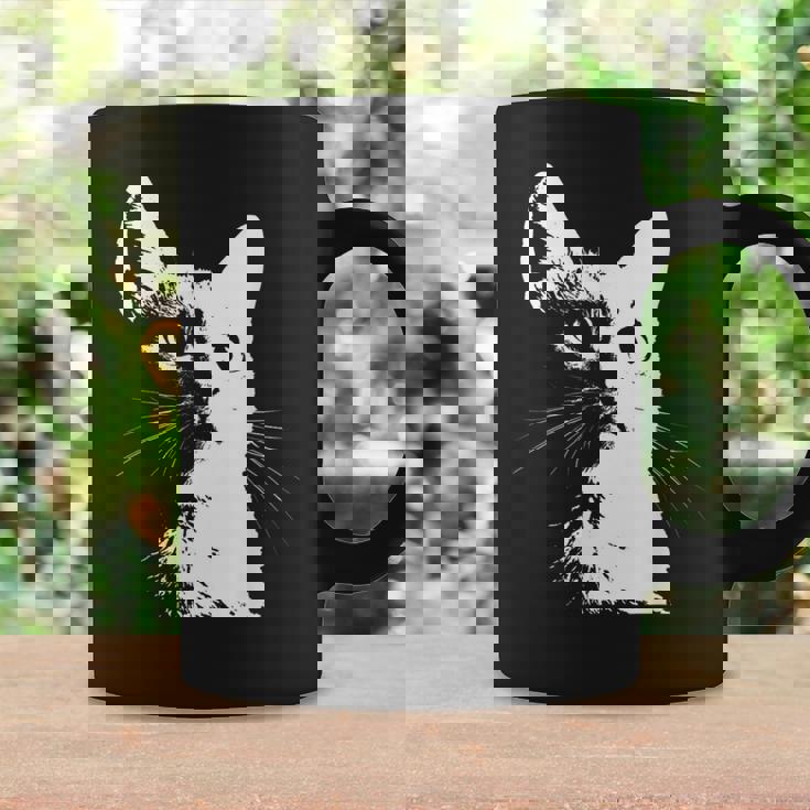 かわいい猫のポートレートデザイン。 コーヒーマグ ギフトのアイデア