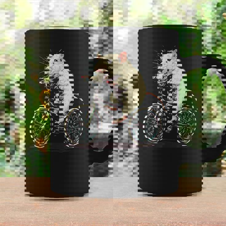 げっ歯類と白いネズミ愛好家のためのクールなサイクリングラット コーヒーマグ ギフトのアイデア