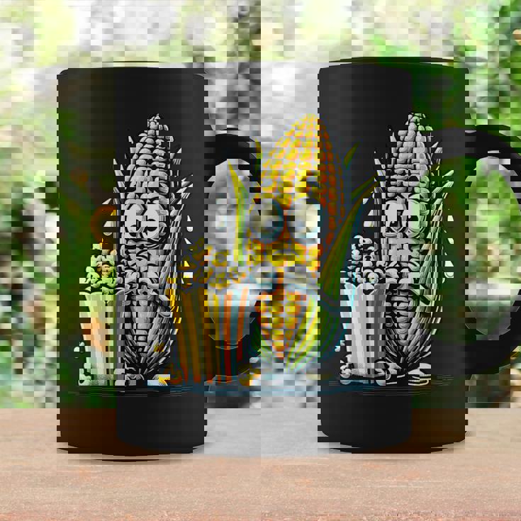 とうもろこしとポップコーンのキャラクター コーヒーマグ ギフトのアイデア