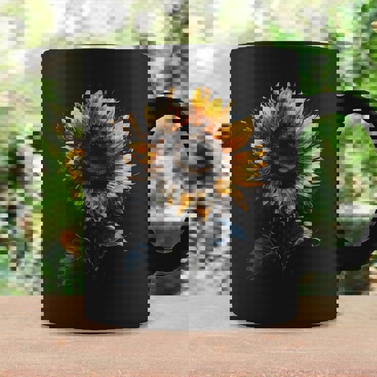 ひまわり ボタニカル 自然 アート フラワーガーデン ギフト コーヒーマグ ギフトのアイデア