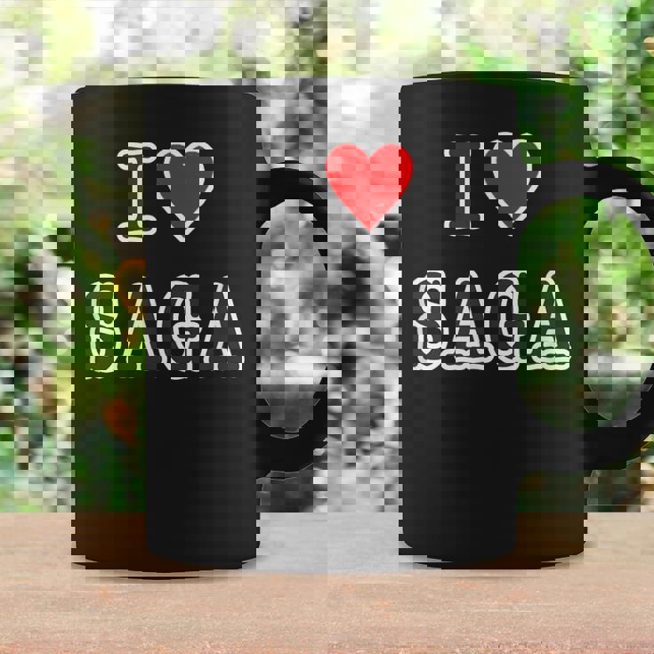 アイラブ・Saga 佐賀（I Love ハート）【47都道府県】ジモt ティ 地元 旅行 グッズ お土産 面白 コーヒーマグ ギフトのアイデア