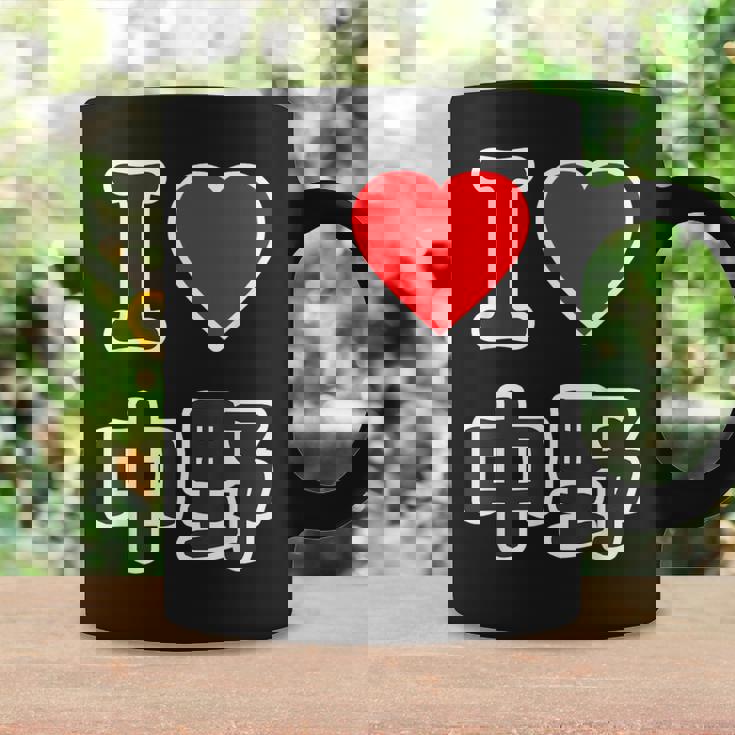 アイラブ・中野（I Love ハート）ビッグ 大きな文字【23区】ジモティ Jimo-T 地元愛 面白い コーヒーマグ ギフトのアイデア