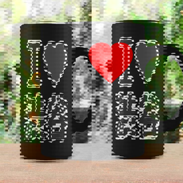 アイラブ・渋谷（I Love ハート）渋谷区 Big 大きな文字【東京23区】ジモtティ 面白い コーヒーマグ ギフトのアイデア