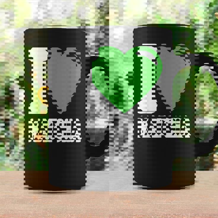 アイラブ抹茶キュートファニー抹茶ハート付き抹茶 コーヒーマグ ギフトのアイデア