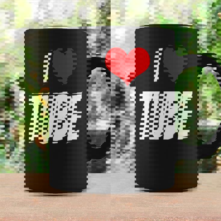 アイ・ラブ・チューブ・ハート コーヒーマグ ギフトのアイデア