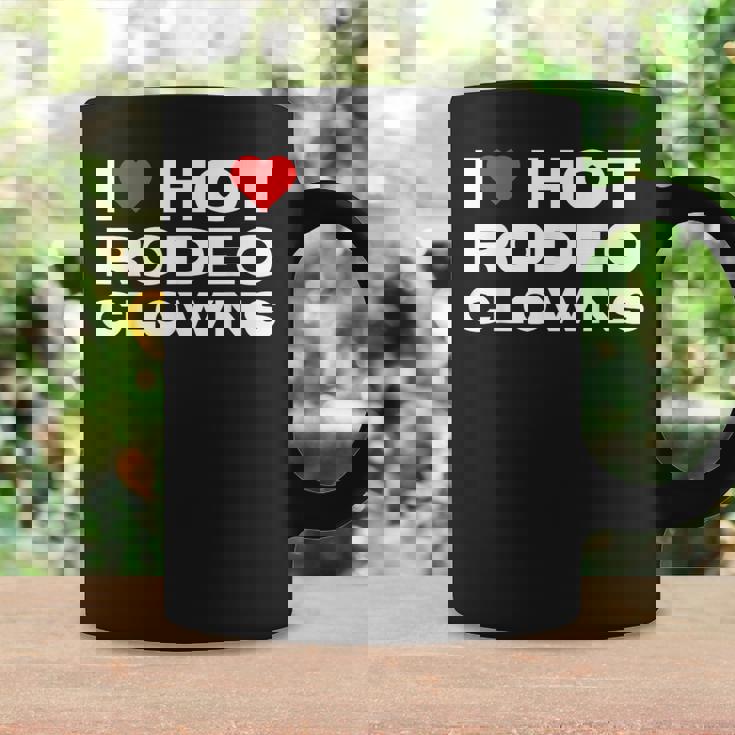 アイ・ラブ・ホット・ロデオ・クラウンズ・ファニー・ウェスタン・ロデオ・カウガール コーヒーマグ ギフトのアイデア