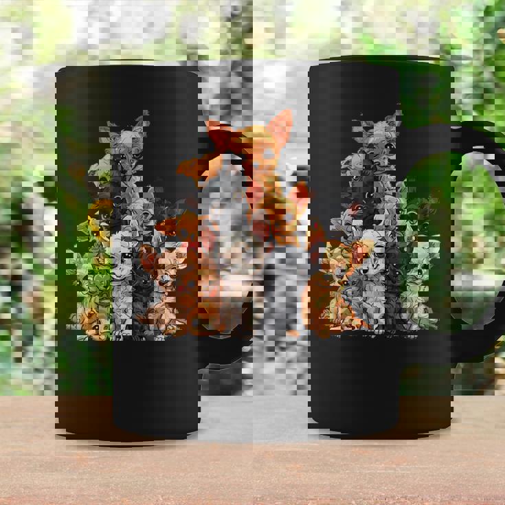 アニメ カワイイ チワワ 女の子 男の子 キッズ コーヒーマグ ギフトのアイデア