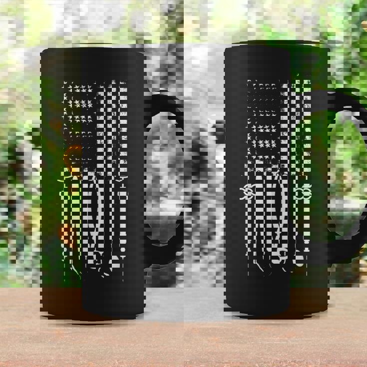 アメリカの旗 歯科技工士 道具 歯医者 アイテム 歯 コーヒーマグ ギフトのアイデア