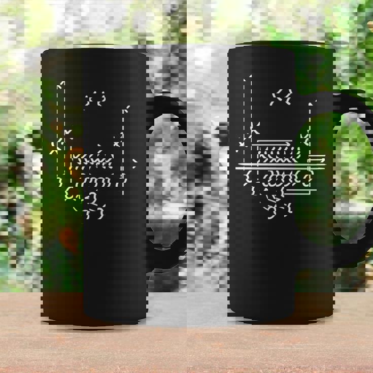 アメリカンフットボールプレイフォーメーションルート 長袖tシャツ コーヒーマグ ギフトのアイデア