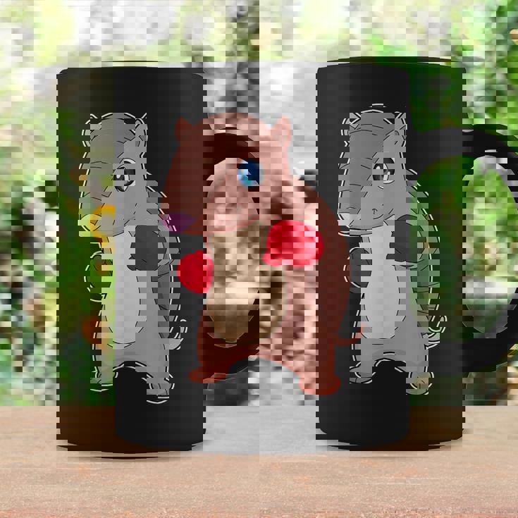 アルマジロ ボクサー ボクシンググローブ ボクシング コーヒーマグ ギフトのアイデア