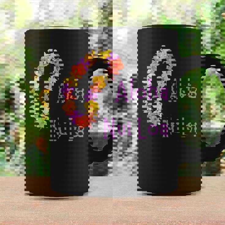 アロハヌイロアハワイアンとても愛し合うフラワーレイ コーヒーマグ ギフトのアイデア