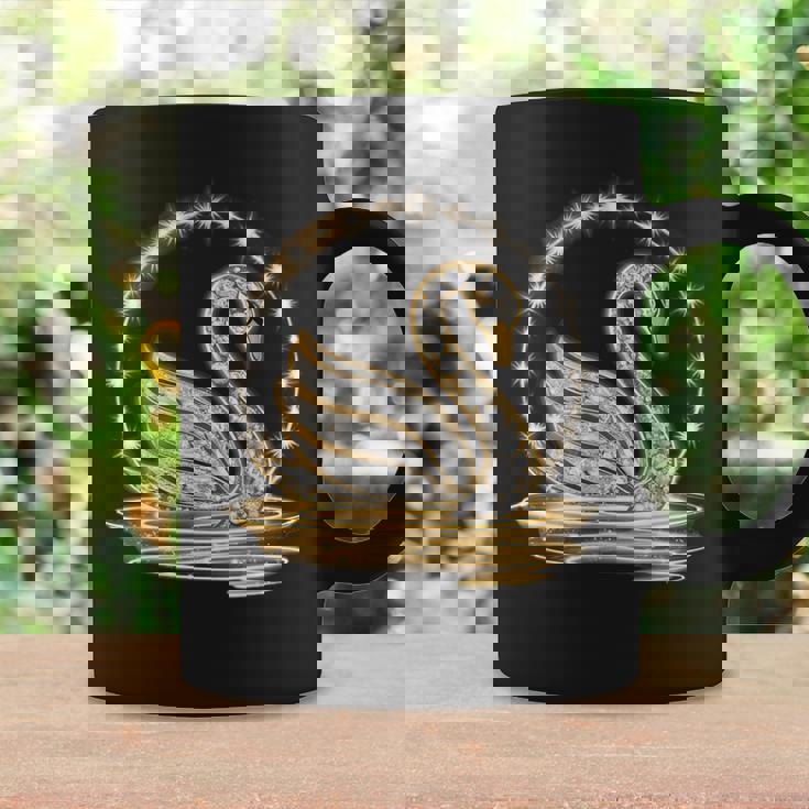 アート プリント モチーフとしての美しい白鳥、ギフトのアイデア コーヒーマグ ギフトのアイデア