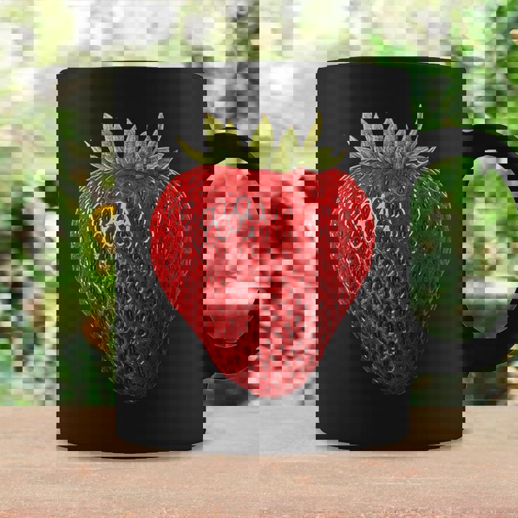 イチゴ イラスト アート フルーツ グラフィック モチーフ コーヒーマグ ギフトのアイデア