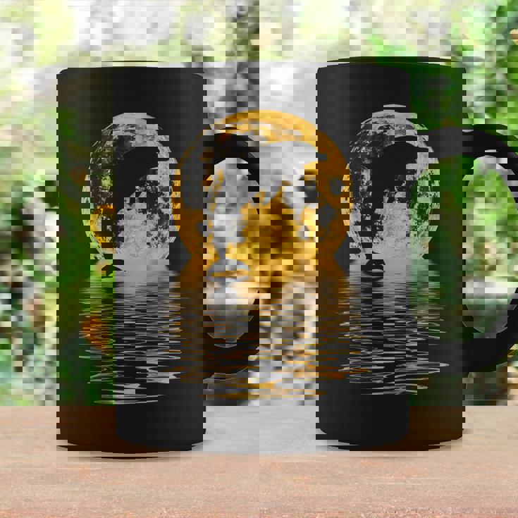 イルカ 海 夕日 月 反射 自然 恋人 ギフト コーヒーマグ ギフトのアイデア