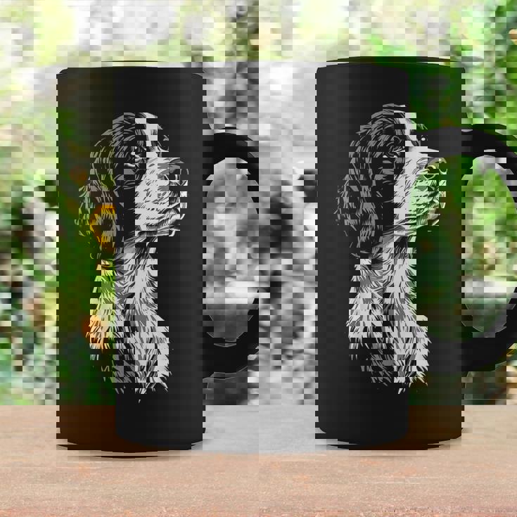 イングリッシュセッター 犬 モチーフ ペット イラスト イングリッシュセッター コーヒーマグ ギフトのアイデア