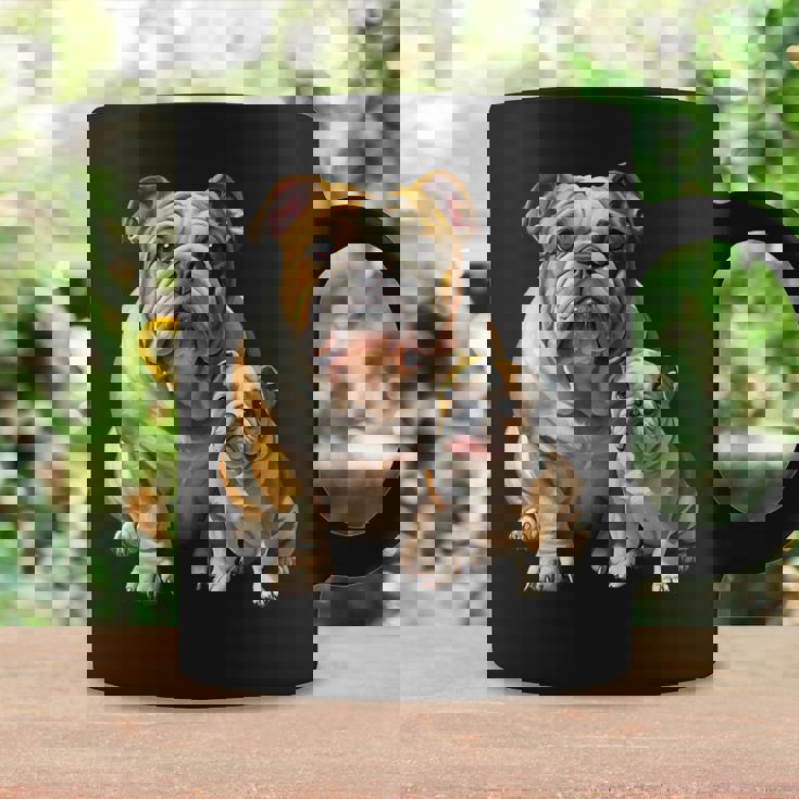 イングリッシュブルドッグの子犬とイングリッシュブルドッグ コーヒーマグ ギフトのアイデア