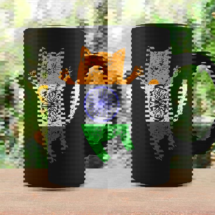 インド国旗 インド猫 コーヒーマグ ギフトのアイデア