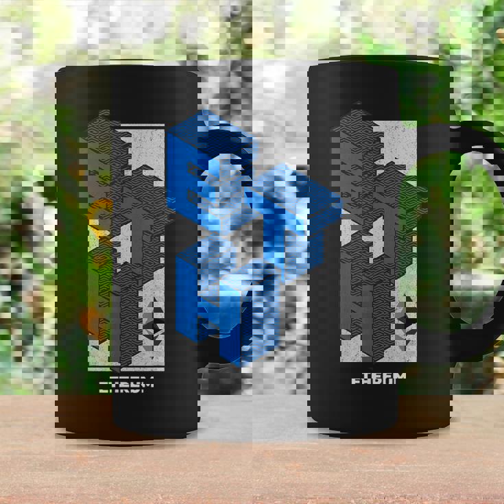 イーサリアム クリプトアイソメトリックテキスト Eth 暗号通貨シャツ コーヒーマグ ギフトのアイデア