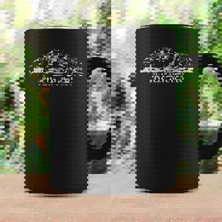 ウルフクリーク コロラド スキー リゾート マウンテン シルエット コーヒーマグ ギフトのアイデア