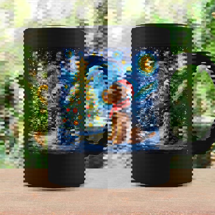 エアデール・テリア 星降る夜 クリスマス ゴッホ 犬の休日 コーヒーマグ ギフトのアイデア