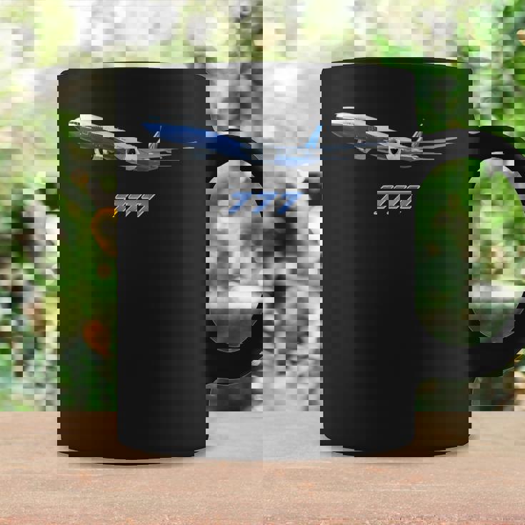 エアラインジェット777飛行機旅客機ジャンボジェット コーヒーマグ ギフトのアイデア