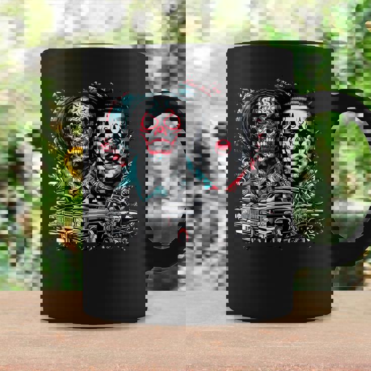 オールドスクールチョロチカーノギャングスターアート コーヒーマグ ギフトのアイデア