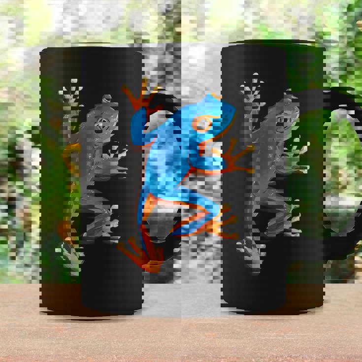 カエルの恋人-青いカエル コーヒーマグ ギフトのアイデア