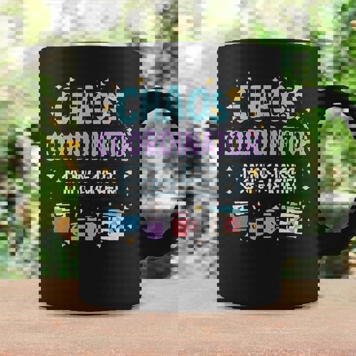 カオスコーディネーター 魔法のように混乱を整える人へ コーヒーマグ ギフトのアイデア