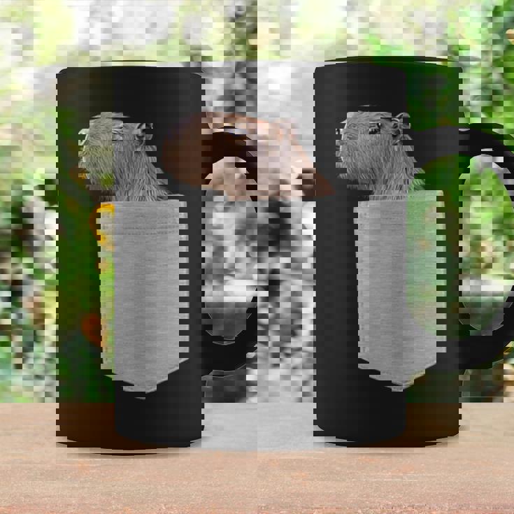 カピバラ フェイク ポケット カピバラ げっ歯類 げっ歯類 アニマル ノベルティ コーヒーマグ ギフトのアイデア