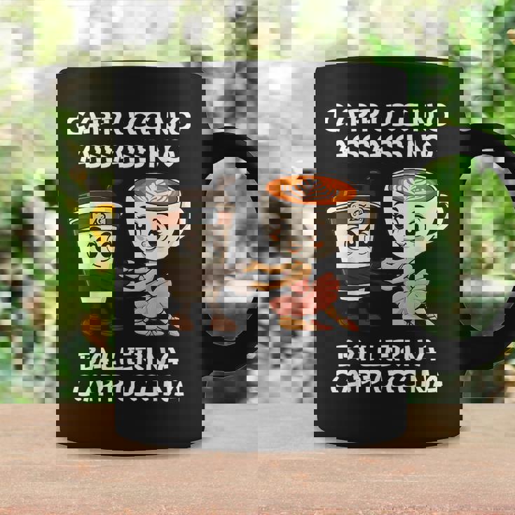 カプチーノ アサシーノ バレリーナ イタリアン ブレイン ミーム キッズ コーヒーマグ ギフトのアイデア